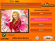 Celeb - Hannah Montana quiz